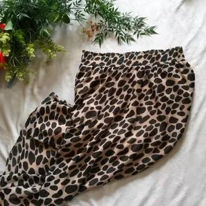 SOLD HOST PICK LOFT Leopard Print Smocked Pull On Maxi Skirt